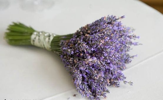 Lavender and Grey wedding herb bouquets