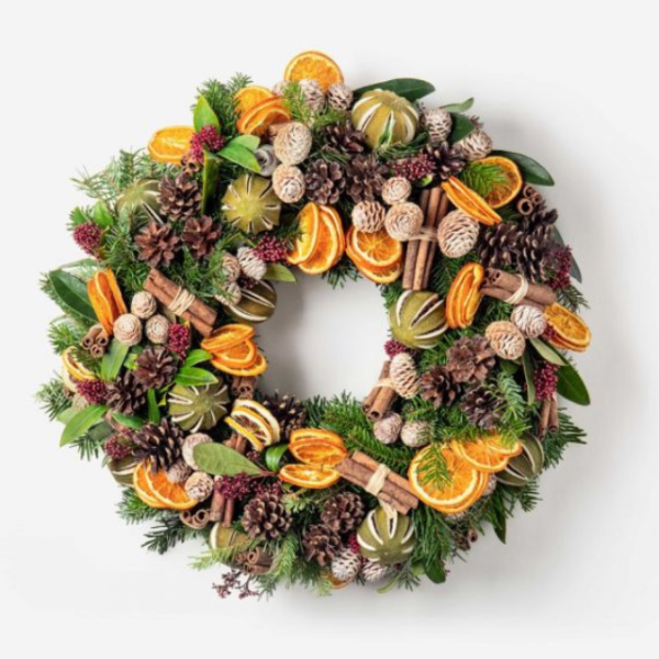 Festive Citrus Evergreen Wreath Dubai