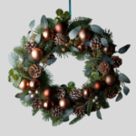 Copper Elegance Festive Wreath